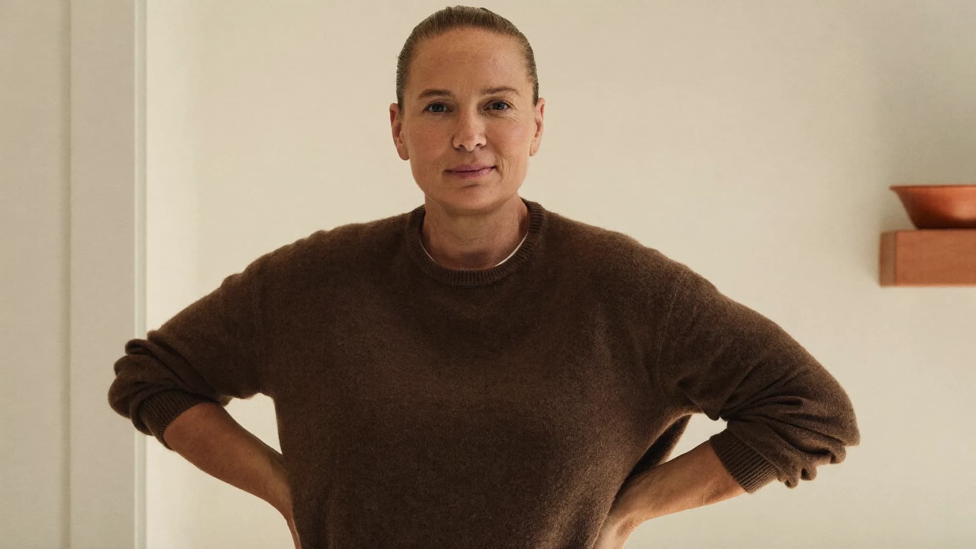 Isabel Brenner, founder of The Meridian Method, in a bright kitchen